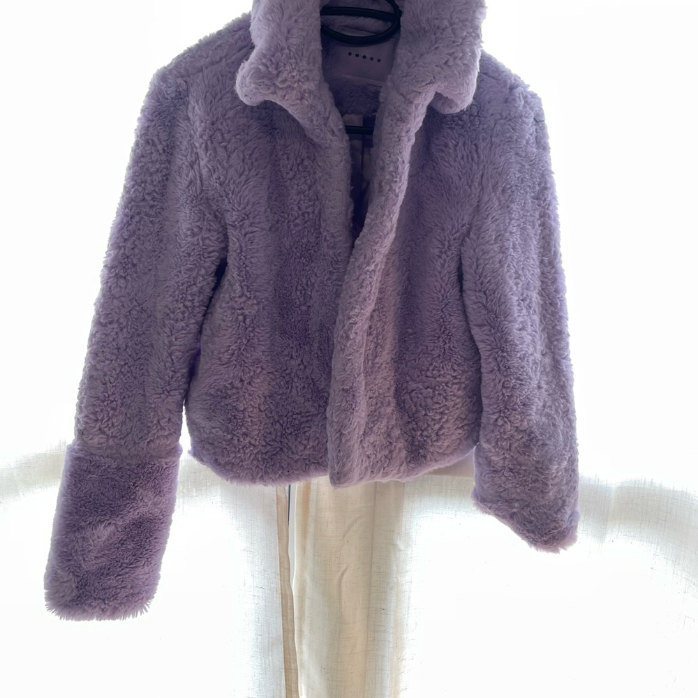 Lavender Faux Fur Jacket